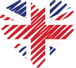 Logo of British-Dating-Sites - UK, Heart Shaped Image of UK flag.